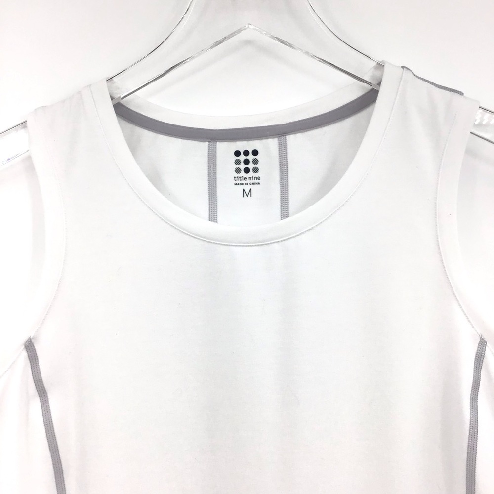 Title Nine White Vibe Tank Top - Picture 2 of 13
